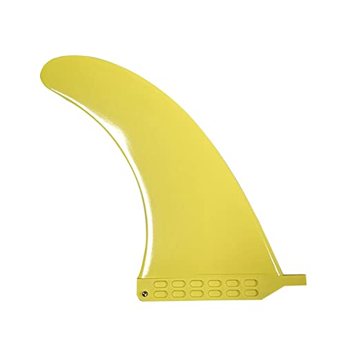 LOLPALONE Surf Fins Single Fin Long Board Surfflosse 22,9 cm Mittelflosse Surfbrettflosse, Gelb von LOLPALONE