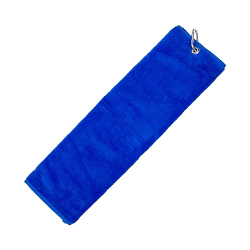 Longridge Luxury 3 Fold Golf Handtuch - Blau, Longridge Luxury 3 Fold Golf Handtuch - Blau, von Longridge