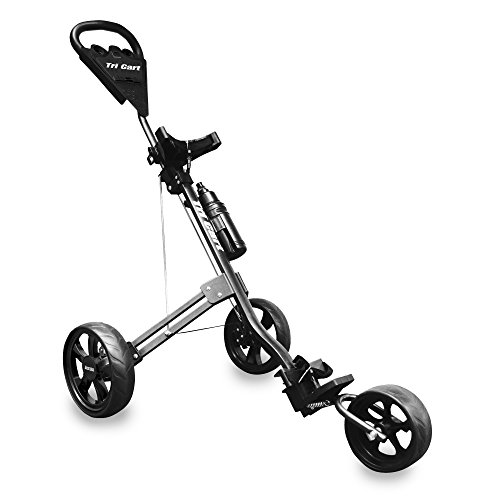 Longridge Golf Tri Cart 3 Rad Herren Push/Pull Golf Trolley + Kostenlose Wasserflasche von Longridge