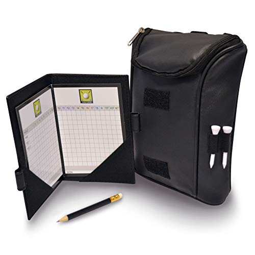 Longridge Accessoire Golftasche mit Scorecard, Schwarz, von Longridge