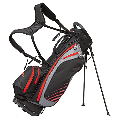 Longridge Super Lite Standtasche - Schwarz/Rot Longridge Super Lite Standtasche - Schwarz/Rot von Longridge