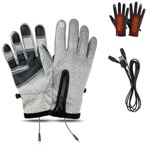 LONGTO Hygosport Beheizte Touchscreen-Handschuhe, Beheizte Handschuhe für Damen und Herren, Dazzlesport Outdoor-Sporthandschuhe, Cozyseasonco Thermo-Winterhandschuhe, Winddicht Wasserdicht (G,M) von LONGTO