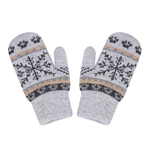Handschuhe Damen Fäustlinge Schneeflocke warm Winterhandschuhe weich Strick Strickhandschuhe mit Fleecefutter Zopfmuster Dicke Damenhandschuhe Fahrradschuhe Gloves Laufen Outdoor Camping Fahrrad Handschuhe Damen Fäustlinge Schneeflocke warm Winterhandschuhe weich Strick Strickhandschuhe mit Fleecefutter Zopfmuster Dicke Damenhandschuhe Fahrradschuhe Gloves Laufen Outdoor Camping Fahrrad von LONTG
