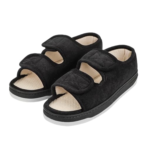 LONTG Sandalen für Breite Füße Hausschuhe Damen Herren Schuhe Diabetiker Weit Offene Verbandschuhe rutschfest Breite Hausschuhe Atmungsaktiv Orthopädische Schuhe Verstellbare Weiche Senioren Sandalen LONTG Sandalen für Breite Füße Hausschuhe Damen Herren Schuhe Diabetiker Weit Offene Verbandschuhe rutschfest Breite Hausschuhe Atmungsaktiv Orthopädische Schuhe Verstellbare Weiche Senioren Sandalen von LONTG