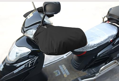 Lenkerhandschuhe Motorrad Roller Fahrrad Lenkerstulpen Plüschfutter Lenkermuffen Wasserdicht Handwärmer Winddicht Lenker Handschuhe Motorradlenker Handschuhe Winter Warme Griffmuffen Stulpen von LONTG