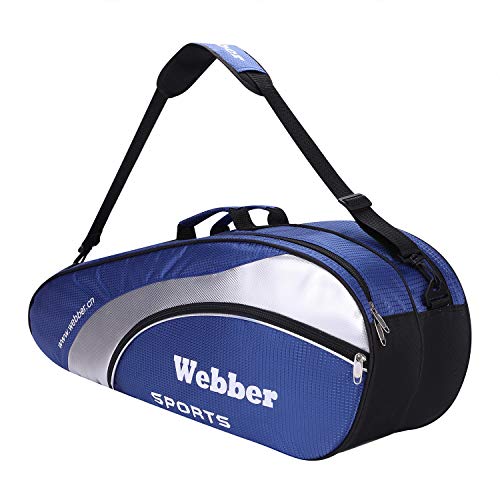 LONTG Badmintontasche für 3-6 Schläger Tragbare Schlägertasche Umhängetasche Große Kapazität Badminton Racketbag mit Schuhtasche Multifunktionale Sporttasche Schlägerhülle für Badminton Tennis Squash LONTG Badmintontasche für 3-6 Schläger Tragbare Schlägertasche Umhängetasche Große Kapazität Badminton Racketbag mit Schuhtasche Multifunktionale Sporttasche Schlägerhülle für Badminton Tennis Squash von LONTG