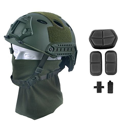 LOOGU Airsoft Helm Typ Fast PJ Taktischer Helm Militär Ops Core Schutzhelm mit Kopftuch Sturzhelm für Freizeit Outdoor Paintball Tactical Top Helmet LOOGU Airsoft Helm Typ Fast PJ Taktischer Helm Militär Ops Core Schutzhelm mit Kopftuch Sturzhelm für Freizeit Outdoor Paintball Tactical Top Helmet von LOOGU