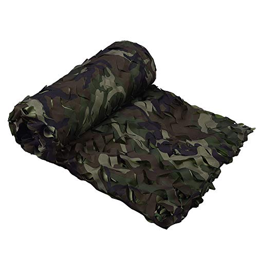 LOOGU Tarnnetz Bundeswehr Jagd Outdoor Sonnenschutz Tarnung Sichtschutz für Garten Freizeit Camping Party Bars Deko Waldlandschaft Camouflage Netz, 2x3M von LOOGU