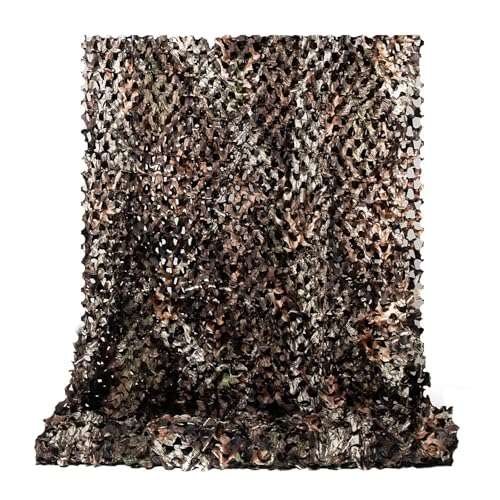 LOOGU Tarnnetz für Sichtschutz Sonnenschutz Abdeckung Dekoration Waldoptik Baum Design Tarnung Camouflage Netz für Haus Garten Camping Jagd von LOOGU