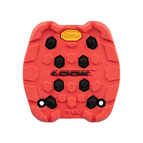 LOOK Cycle - Activ Grip Trail Pad - Kompatibel mit Trail Grip Flat Pedalen - Anti-Rutsch Technologie mit Innovativer Grip Gummi Oberfläche - Außergewöhnliche Griffigkeit - Rot von LOOK