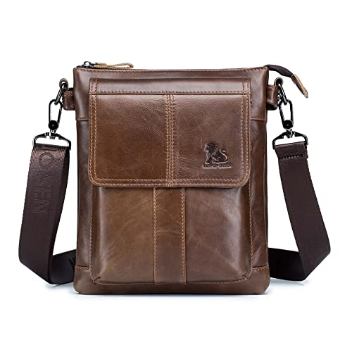LOONGYOON Business Herren-Umhängetasche Lässige Mode Leder Crossbody Tasche Multi-Tasche Tragbare Reisetasche Kleiner Rucksack LOONGYOON Business Herren-Umhängetasche Lässige Mode Leder Crossbody Tasche Multi-Tasche Tragbare Reisetasche Kleiner Rucksack von LOONGYOON