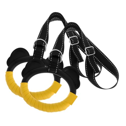 LOORGVEL 1 Paar Gymnastik-Trainingsringe Anzugring Sportring Werkzeug Filterkugel Mini-Lineal turngeräte für verstellbare Ringe -Pull-up-Ringe Trainingsgeräte für Stahl von LOORGVEL