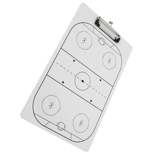 LOORGVEL Hockey-Coaching-Board, Trocken Abwischbares Whiteboard Für Trainer, Tragbares Hockey-klemmbrett, Taktische Markierungstafel, Eishockey-trainingsausrüstung LOORGVEL Hockey-Coaching-Board, Trocken Abwischbares Whiteboard Für Trainer, Tragbares Hockey-klemmbrett, Taktische Markierungstafel, Eishockey-trainingsausrüstung von LOORGVEL