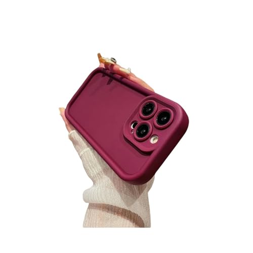 LOPMIU Handyhülle Luxus -süßigkeiten -Farbe Weiches Telefon Hülle Für 1phone 15 14 13 12 11 Pro Max Cover 3pcs-für 1phone 7 Plus-weinrot von LOPMIU