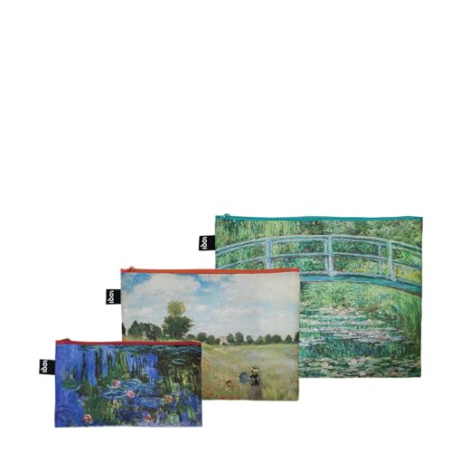 Claude Monet Recycled Zip Pockets Claude Monet Recycled Zip Pockets von LOQI