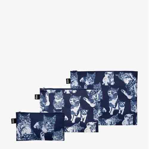 LOQI Zip Pocket Red Poppy Bee – Cats Recycled, Sortiert, 3-teiliges Set, Mehrfarbig, Mehrfarbig, zeitgenössisch, Mehrfarbig, Zeitgenössisch LOQI Zip Pocket Red Poppy Bee – Cats Recycled, Sortiert, 3-teiliges Set, Mehrfarbig, Mehrfarbig, zeitgenössisch, Mehrfarbig, Zeitgenössisch von LOQI