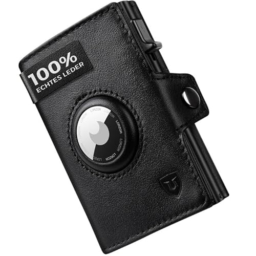 LORZOR® Airtag Wallet, Slim Wallet mit Münzfach, Portmonee Herren aus echtem Leder, RFID Blocker Portemonnaie, kartenetui Herren Platz für 10 Karten, Geldbeutel für Männer LORZOR® Airtag Wallet, Slim Wallet mit Münzfach, Portmonee Herren aus echtem Leder, RFID Blocker Portemonnaie, kartenetui Herren Platz für 10 Karten, Geldbeutel für Männer von LORZOR