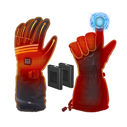 Verbesserte Beheizbare Handschuhe Herren Damen,7.4V/2×5000mAh Beheizte Handschuhe mit Wiederaufladbare Akkus,4 Einstellbarer Temperatur,wasserdichte,für Winter Outdoor Motorrad, Radfahren, Skifahren Verbesserte Beheizbare Handschuhe Herren Damen,7.4V/2×5000mAh Beheizte Handschuhe mit Wiederaufladbare Akkus,4 Einstellbarer Temperatur,wasserdichte,für Winter Outdoor Motorrad, Radfahren, Skifahren von LOTTBUTY