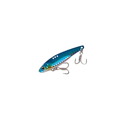 MINGSHAN 5pcs/Los 3D Eyes Metall Vib Blatt Köder 5/7.5/13/16/20g sinkende Vibrationsköder Künstliche Atmosphäre for Basspike Barschfischen(Color:Blue,Size:10g) von LOUPKC