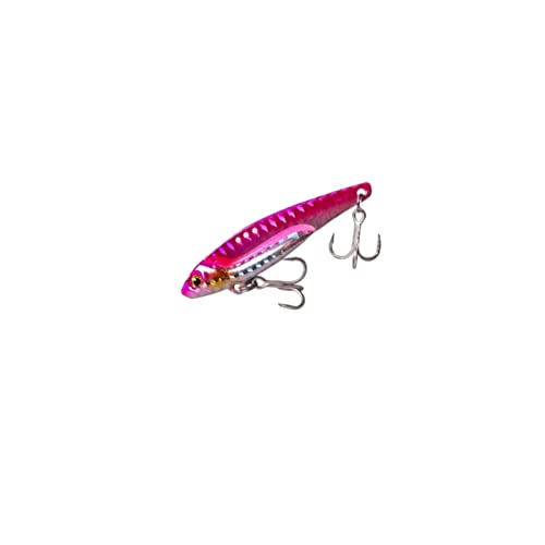 MINGSHAN 5pcs/Los 3D Eyes Metall Vib Blatt Köder 5/7.5/13/16/20g sinkende Vibrationsköder Künstliche Atmosphäre for Basspike Barschfischen(Color:Pink,Size:10g) von LOUPKC