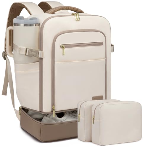 LOVEVOOK Handgepäck Reiserucksack mit separatem Schuhfach, 50L Rucksack Damen Groß mit Nass- und Trockenfach, Travel Backpack Kofferrucksack Carry On Luggage für Trip Reise LOVEVOOK Handgepäck Reiserucksack mit separatem Schuhfach, 50L Rucksack Damen Groß mit Nass- und Trockenfach, Travel Backpack Kofferrucksack Carry On Luggage für Trip Reise von LOVEVOOK