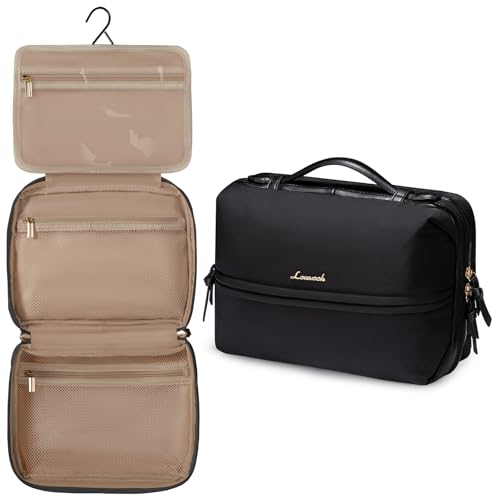 LOVEVOOK Kulturtasche Damen Kulturbeutel zum Aufhängen Reise Waschtasche Kosmetiktasche Groß Make Up Tasche Wasserdicht Cosmetic Toiletry Bag Women Schminktasche Beauty Case Frauen für Travel Ferien von LOVEVOOK