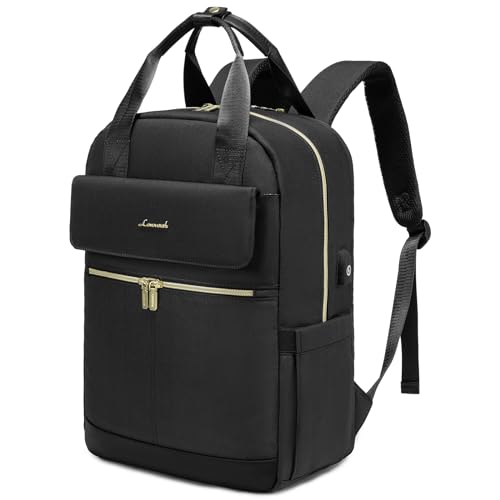 LOVEVOOK Laptop Rucksack Damen, 15,6 Zoll Schulrucksack Teenager Mädchen mit Laptopfach, Wasserdicht Schultasche Arbeitstasche Tagesrucksäcke, Backpack Women Elegant für Uni Büro Reise, Schwarz LOVEVOOK Laptop Rucksack Damen, 15,6 Zoll Schulrucksack Teenager Mädchen mit Laptopfach, Wasserdicht Schultasche Arbeitstasche Tagesrucksäcke, Backpack Women Elegant für Uni Büro Reise, Schwarz von LOVEVOOK