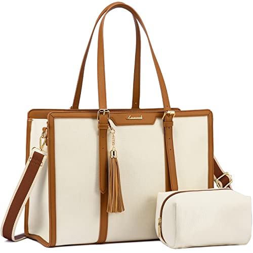 LOVEVOOK Laptop Handtasche Damen 15,6 Zoll Tote Shoulder Crossbody Bag Groß Canvas Shopper Tasche Elegante Schultertasche Aktentasche Arbeitstasche Lehrertasche Women für Büro Business Reise Freizeit LOVEVOOK Laptop Handtasche Damen 15,6 Zoll Tote Shoulder Crossbody Bag Groß Canvas Shopper Tasche Elegante Schultertasche Aktentasche Arbeitstasche Lehrertasche Women für Büro Business Reise Freizeit von LOVEVOOK