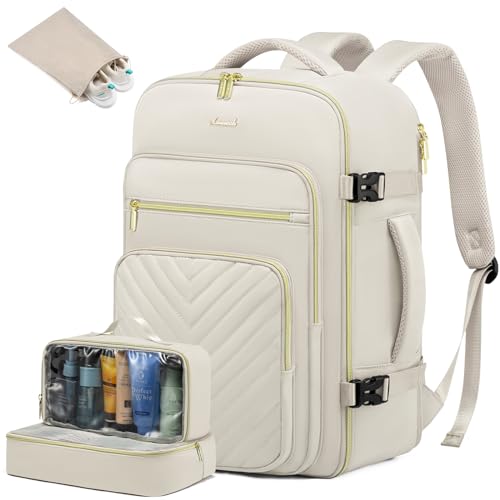 LOVEVOOK Reiserucksack Damen, 40L Groß Handgepäck Rucksack Flugzeug, Wasserdicht Laptop Rucksack Damen 17 Zoll mit Laptopfach, Travel Backpack Kofferrucksack Weekender Bag für Reise Business Camping LOVEVOOK Reiserucksack Damen, 40L Groß Handgepäck Rucksack Flugzeug, Wasserdicht Laptop Rucksack Damen 17 Zoll mit Laptopfach, Travel Backpack Kofferrucksack Weekender Bag für Reise Business Camping von LOVEVOOK