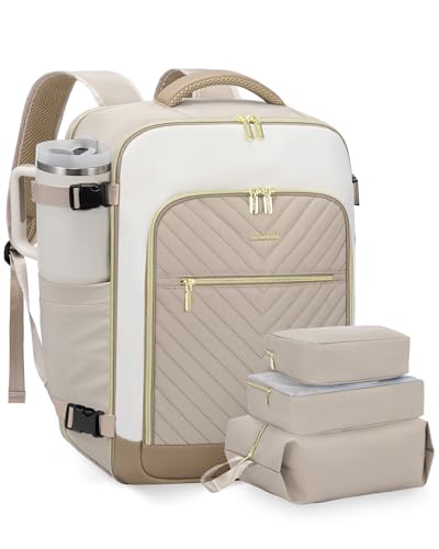 LOVEVOOK Reiserucksack Damen Groß 40L Handgepäck Tasche für Flugzeug 18 zoll Laptop Reisetasche Wasserdicht Travel Backpack Women Weekender Carry On Duffle Bag Cabin Luggage Set für Easyjet Ryanair LOVEVOOK Reiserucksack Damen Groß 40L Handgepäck Tasche für Flugzeug 18 zoll Laptop Reisetasche Wasserdicht Travel Backpack Women Weekender Carry On Duffle Bag Cabin Luggage Set für Easyjet Ryanair von LOVEVOOK