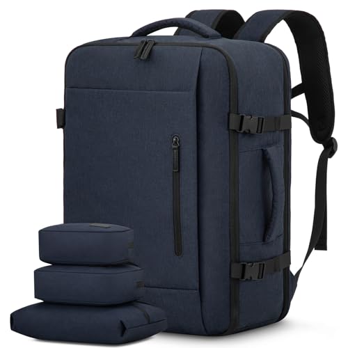 LOVEVOOK Reiserucksack Handgepäck Flugzeug, 40L Groß Rucksack Kofferrucksack Travel Backpack Carry On Luggage für 17,3 Zoll Laptop, Reisetasche Koffer Herren Damen Cabin Bag für Reise, Dunkelblau LOVEVOOK Reiserucksack Handgepäck Flugzeug, 40L Groß Rucksack Kofferrucksack Travel Backpack Carry On Luggage für 17,3 Zoll Laptop, Reisetasche Koffer Herren Damen Cabin Bag für Reise, Dunkelblau von LOVEVOOK
