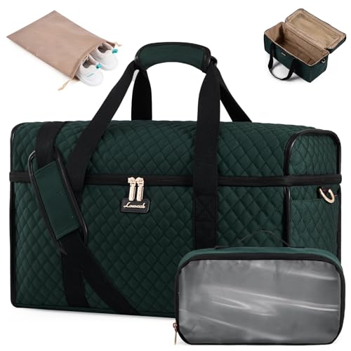 LOVEVOOK Reisetasche Damen, Große Öffnung Weekender Handgepäck Tasche Travel Duffle Bag, Wasserdicht Kliniktasche Geburt Krankenhaustasche Sporttasche für Flugzeug Reise Sport Gym Schwimm, Grün LOVEVOOK Reisetasche Damen, Große Öffnung Weekender Handgepäck Tasche Travel Duffle Bag, Wasserdicht Kliniktasche Geburt Krankenhaustasche Sporttasche für Flugzeug Reise Sport Gym Schwimm, Grün von LOVEVOOK