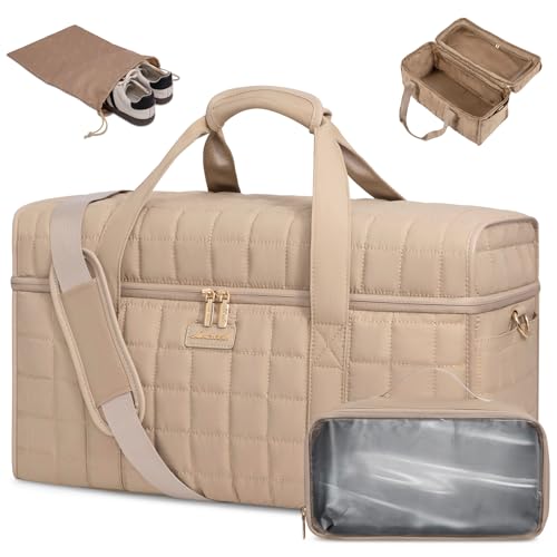 LOVEVOOK Reisetasche Damen, Große Öffnung Weekender Handgepäck Tasche Travel Duffle Puffer Bag, Wasserdicht Kliniktasche Geburt Krankenhaustasche Sporttasche für Flugzeug Reise Sport Gym Schwimm LOVEVOOK Reisetasche Damen, Große Öffnung Weekender Handgepäck Tasche Travel Duffle Puffer Bag, Wasserdicht Kliniktasche Geburt Krankenhaustasche Sporttasche für Flugzeug Reise Sport Gym Schwimm von LOVEVOOK