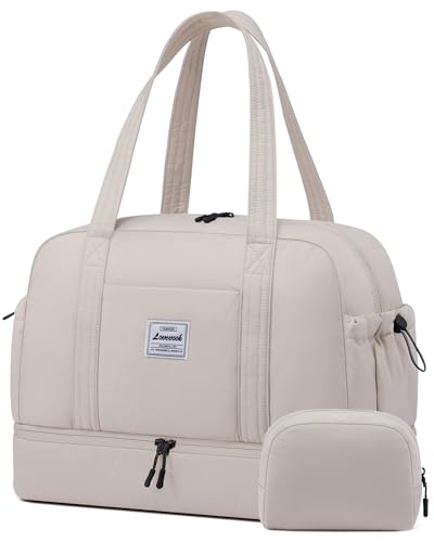 LOVEVOOK Reisetasche Damen Groß, Leicht Puffer Weekender Travel Duffle Bag Women Sporttasche mit Schuhfach Mommy Kliniktasche Geburt Carry On Cabin Luggage für Ryanair Easyjet Flugzeug Reise Gym LOVEVOOK Reisetasche Damen Groß, Leicht Puffer Weekender Travel Duffle Bag Women Sporttasche mit Schuhfach Mommy Kliniktasche Geburt Carry On Cabin Luggage für Ryanair Easyjet Flugzeug Reise Gym von LOVEVOOK