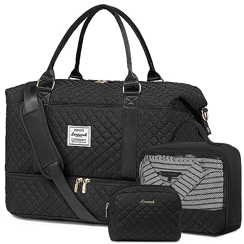 LOVEVOOK Reisetasche Sporttasche Damen Groß Weekender Travel Duffle Bag mit Kosmetiktasche Handgepäck Tasche mit Schuhfach Kliniktasche Geburt Mama Set Wasserdicht für Flugzeug Reise Sport Holiday LOVEVOOK Reisetasche Sporttasche Damen Groß Weekender Travel Duffle Bag mit Kosmetiktasche Handgepäck Tasche mit Schuhfach Kliniktasche Geburt Mama Set Wasserdicht für Flugzeug Reise Sport Holiday von LOVEVOOK