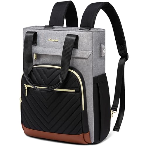 LOVEVOOK Rucksack Tasche Damen 2 in 1 Laptop Backpack Women Tagesrucksäcke Wasserdicht Schulrucksack Teenager Mädchen Schultasche Reiserucksack Elegant Cityrucksack für Uni Schule Reisen Business von LOVEVOOK