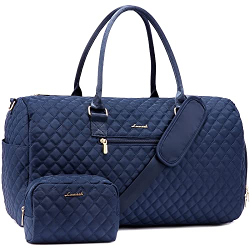 LOVEVOOK Sporttasche Reisetasche Damen, Weekender Travel Kliniktasche Geburt mit Kulturtasche, Schuhfach & Nassfach, Wasserdichte Gym Bag, Handgepäck Tasche für Flugzeug Reisen, Marineblau LOVEVOOK Sporttasche Reisetasche Damen, Weekender Travel Kliniktasche Geburt mit Kulturtasche, Schuhfach & Nassfach, Wasserdichte Gym Bag, Handgepäck Tasche für Flugzeug Reisen, Marineblau von LOVEVOOK