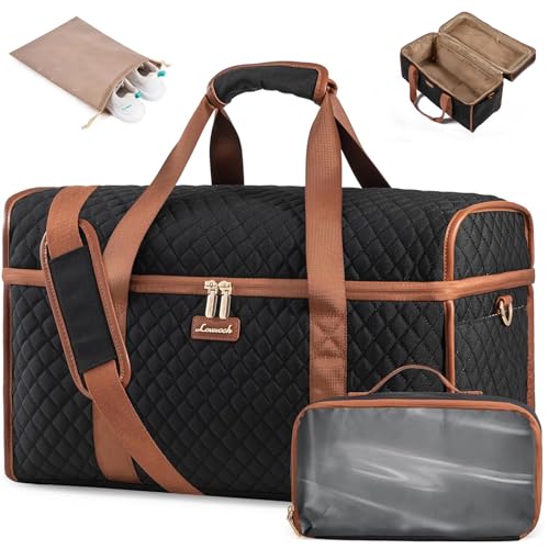 LOVEVOOK Reisetasche Damen, Groß Weekender Kliniktasche Geburt Wasserdicht Handgepäck Reise Tasche Travel Duffle Bag mit Schuhtasche, Krankenhaustasche Sporttasche für Flugzeug Sport Gym LOVEVOOK Reisetasche Damen, Groß Weekender Kliniktasche Geburt Wasserdicht Handgepäck Reise Tasche Travel Duffle Bag mit Schuhtasche, Krankenhaustasche Sporttasche für Flugzeug Sport Gym von LOVEVOOK