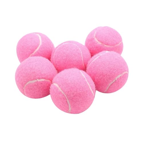 LOVIVER 6 Stück Tennisbälle, verschleißfeste Übungsbälle, Trainingsbälle, elastische Bälle für Indoor-Sportarten und Outdoor-Unterhaltung, ROSA LOVIVER 6 Stück Tennisbälle, verschleißfeste Übungsbälle, Trainingsbälle, elastische Bälle für Indoor-Sportarten und Outdoor-Unterhaltung, ROSA von LOVIVER