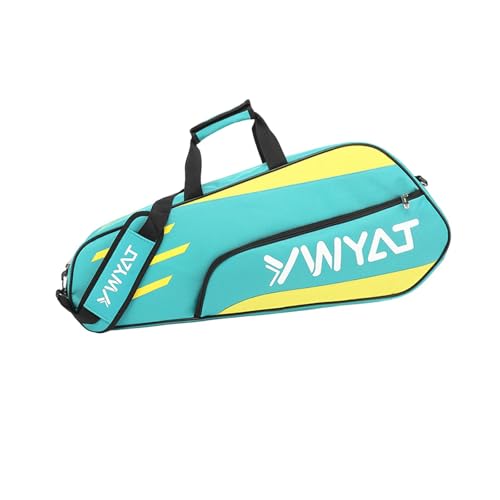 LOVIVER Badminton-Schlägertasche, Schlägerhülle, multifunktionale Sporttasche, große Kapazität, Tennis-Tragetasche für Profisportler, Hellblau LOVIVER Badminton-Schlägertasche, Schlägerhülle, multifunktionale Sporttasche, große Kapazität, Tennis-Tragetasche für Profisportler, Hellblau von LOVIVER
