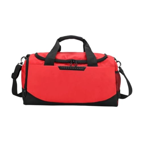 LOVIVER Basketballtasche, Sporttasche, Sporthandtasche, tragbar, mit verstellbarem Schultergurt, verschleißfeste Reisetasche, Fußball-Trainingstasche, ROT von LOVIVER