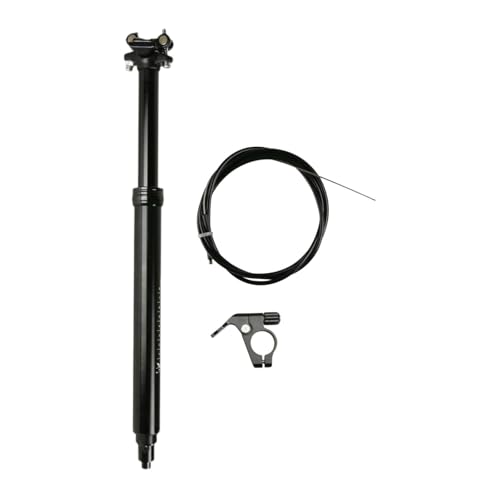 LOVIVER Bike Dropper Post Fahrradsattelstütze Tragbare Teile Zubehör Fahrradsattelstütze Fahrradsattelstütze für Reparatur Anfänger Outdoor, Federweg 125 Mm von LOVIVER