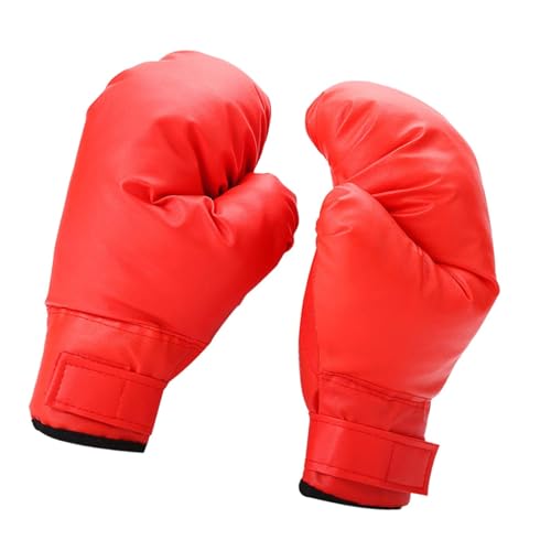 LOVIVER Boxhandschuhe für Erwachsene, Trainingshandschuhe für den Handschutz, Sparring-Handschuhe, Boxsack-Handschuhe für Grappling, Sparring, MMA, Sanda, Rot von LOVIVER