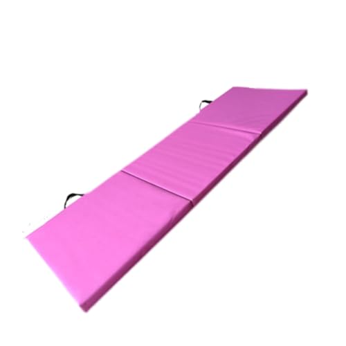 LOVIVER Dreifach Faltbare Trainingsmatte, Bodenmatte, Gymnastik-Balance-Matte, tragbare, wasserdichte, Faltbare Yogamatte, Fitnessmatte für den Sport, ROSA von LOVIVER