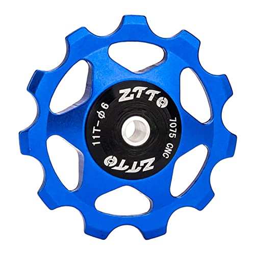 LOVIVER Fahrrad Schaltwerk Pulley Jockey Wheel BMX Fahrradzubehör Leichte 11T Führungsrolle Einfache Installation Komponenten Rennrad Pulleys, Blau von LOVIVER