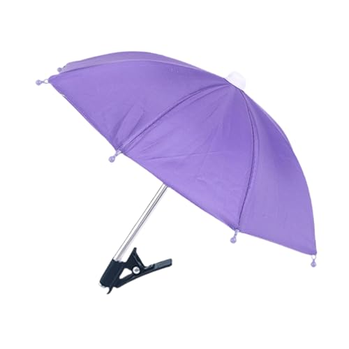 LOVIVER Handy-Regenschirm für Sonnenschirme, Handy-Ständer, Sonnenblende, universell einsetzbar, leicht zu tragender Handy-Regenschirm, violett von LOVIVER