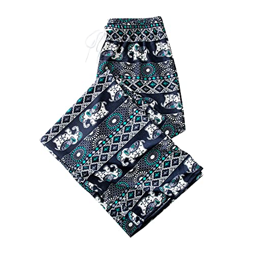 LOVIVER Haremshose Damen Hohe Taille Freizeitkleidung Hippie Elefant Boho Hose für Damen Breites Bein Hippie Hose für Strand Damen Sommer, GRÜN LOVIVER Haremshose Damen Hohe Taille Freizeitkleidung Hippie Elefant Boho Hose für Damen Breites Bein Hippie Hose für Strand Damen Sommer, GRÜN von LOVIVER