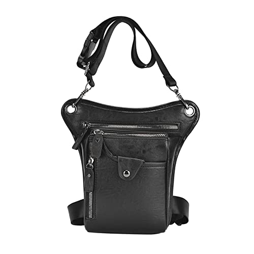 LOVIVER Herren-Gürteltasche Bauchtasche Drop Beintasche Oberschenkeltasche Motorradfahren Wasserdichter Outdoor-Sport, Schwarz von LOVIVER