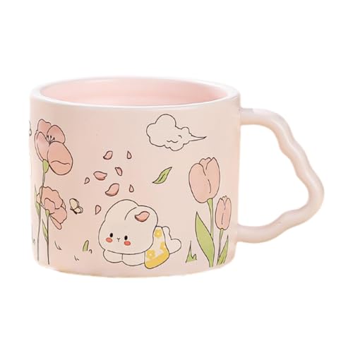 LOVIVER Kaffeetasse aus Porzellan, Teetasse, Neuheit mit großem, Geschenke für Frauen, Getränketasse, Kaffeetasse aus Porzellan für Café, Restaurant von LOVIVER