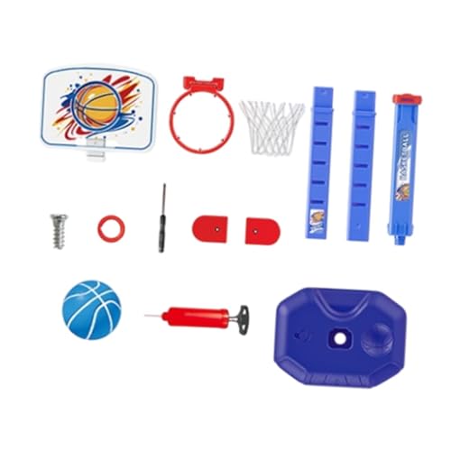 LOVIVER Kinder-Basketballkorb, Interaktionsspiel, Spielzeug für draußen, Basketball-Spielzeug, Geschenke für drinnen und draußen, Sportspielzeug, tragbare, Blau von LOVIVER